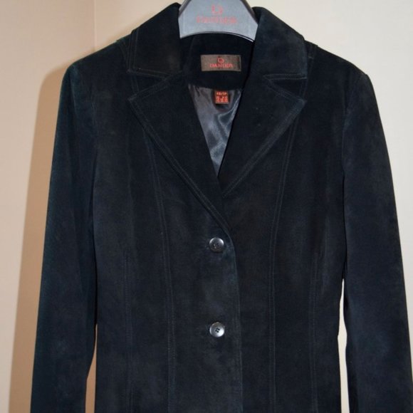 Danier Black Suede Jacket/Blazer XS/6